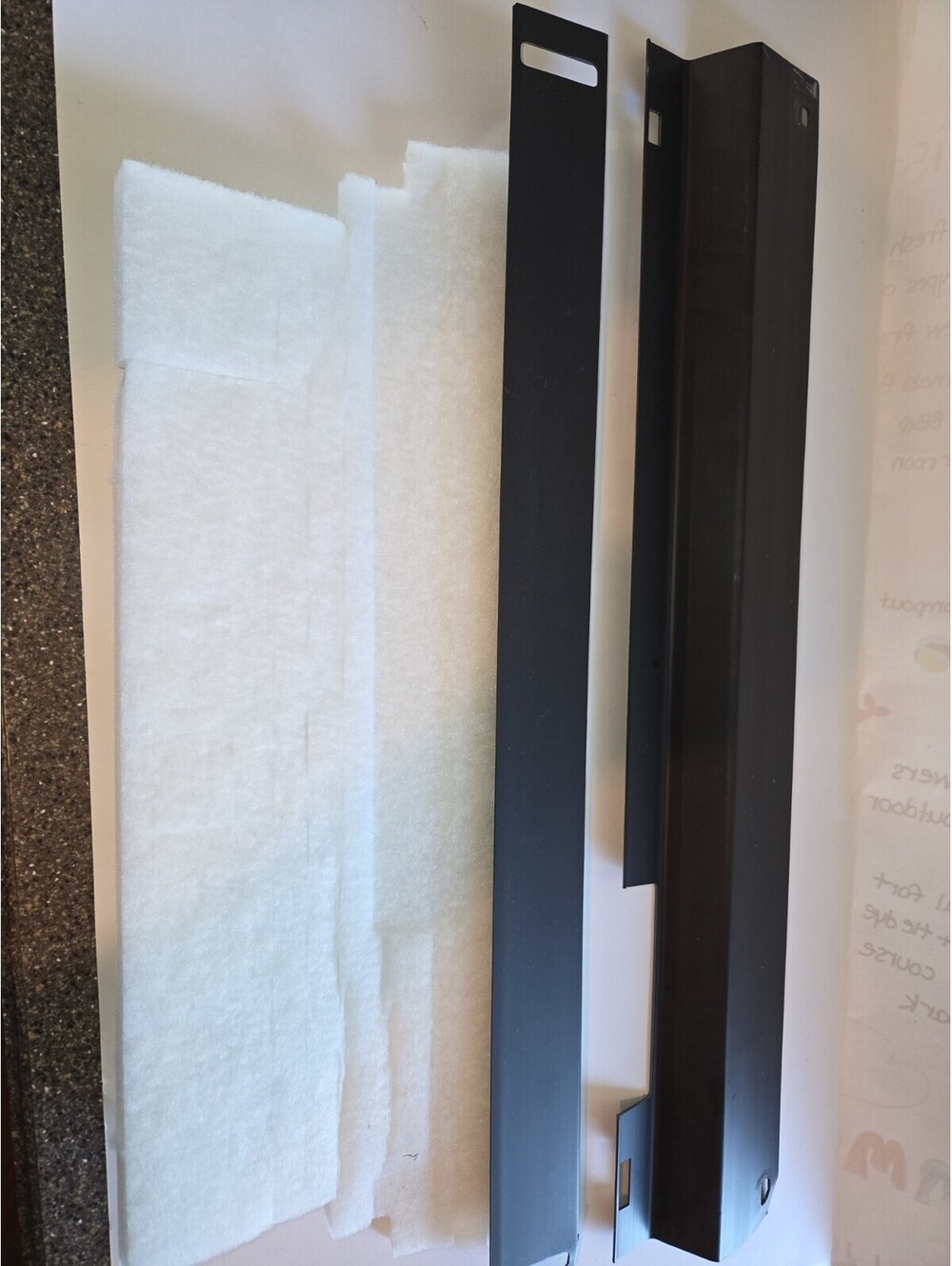 Whirlpool Dishwasher Access and Toe Panel W11110746 Black Plastic A26